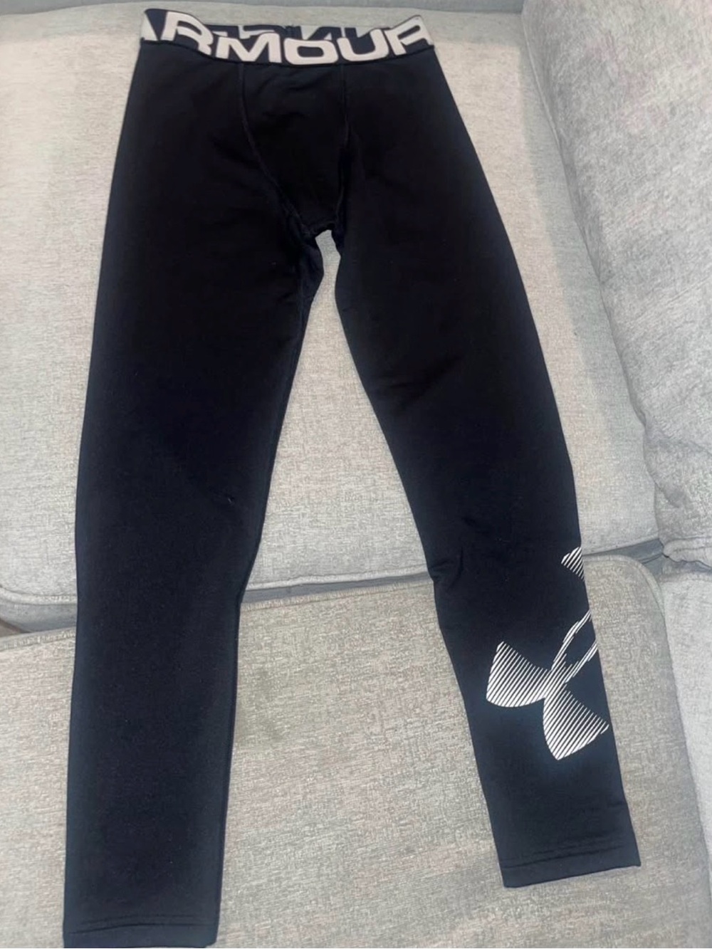 Under Armour Kids' Large Black Compression Leggings